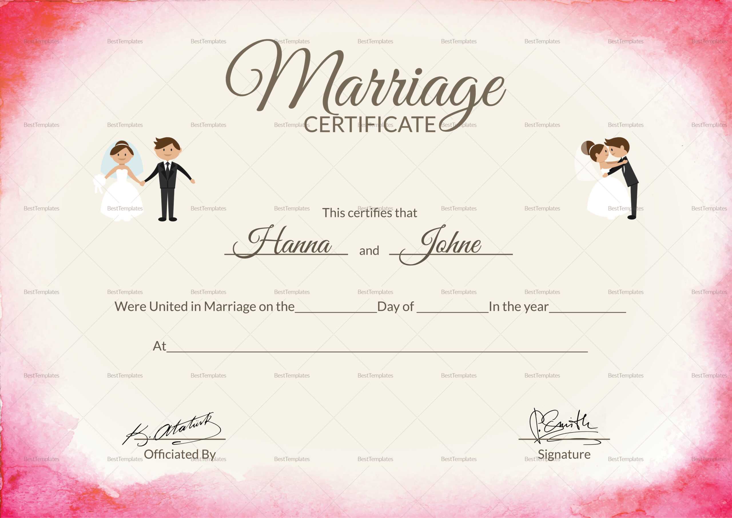 014 Certificate Of Marriage Template Il 794Xn 1822543356 Intended For Certificate Of Marriage Template