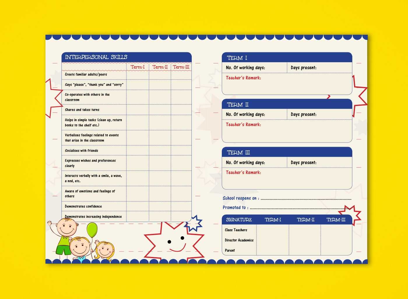 014 Kindergarten Report Card Template Top Ideas Pre Free Throughout Report Card Format Template