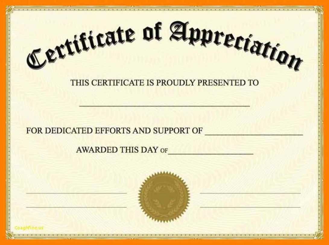 014 Template Ideas Certificate Of Appreciation Word Doc With Regard To Certificate Of Appreciation Template Doc
