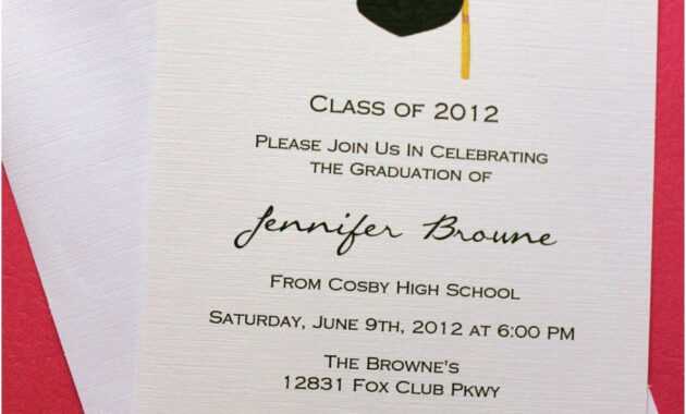 015 Free Graduation Party Invitation Templates For Word Of throughout Free Graduation Invitation Templates For Word