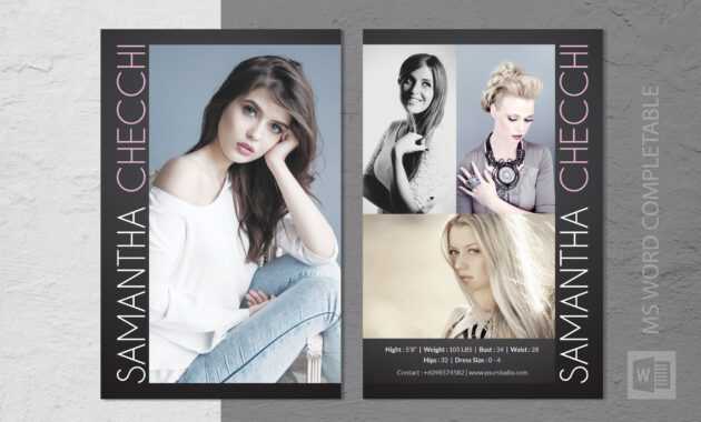 015 Model Comp Card Template Ideas Outstanding Psd Free regarding Free Model Comp Card Template