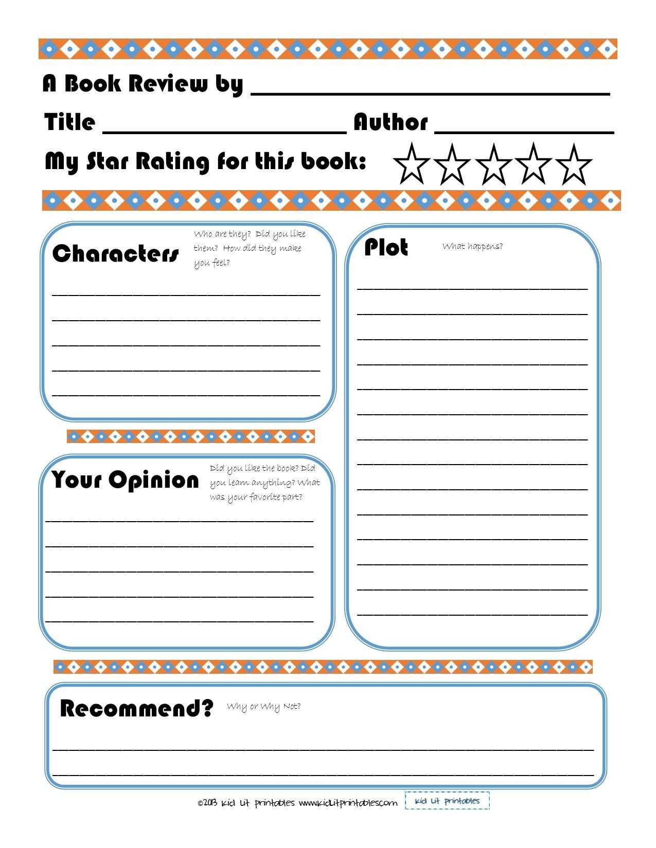 015 Template Ideas Free Printable Book Report Forms Teaching Inside Middle School Book Report Template