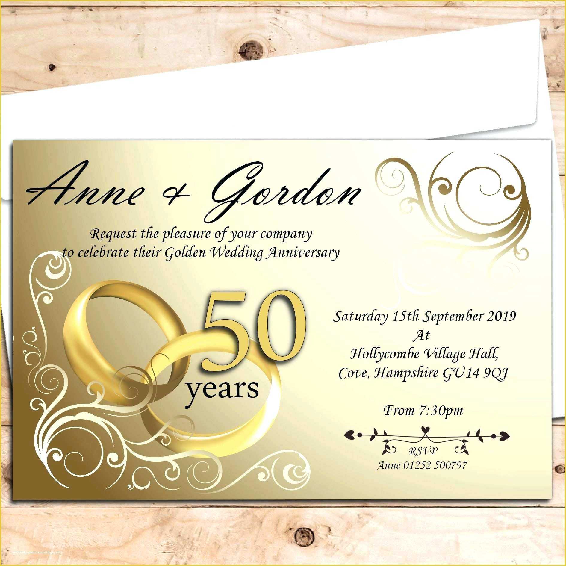 017 Business Event Invitation Template Word Free Ideas 50Th Within Anniversary Card Template Word