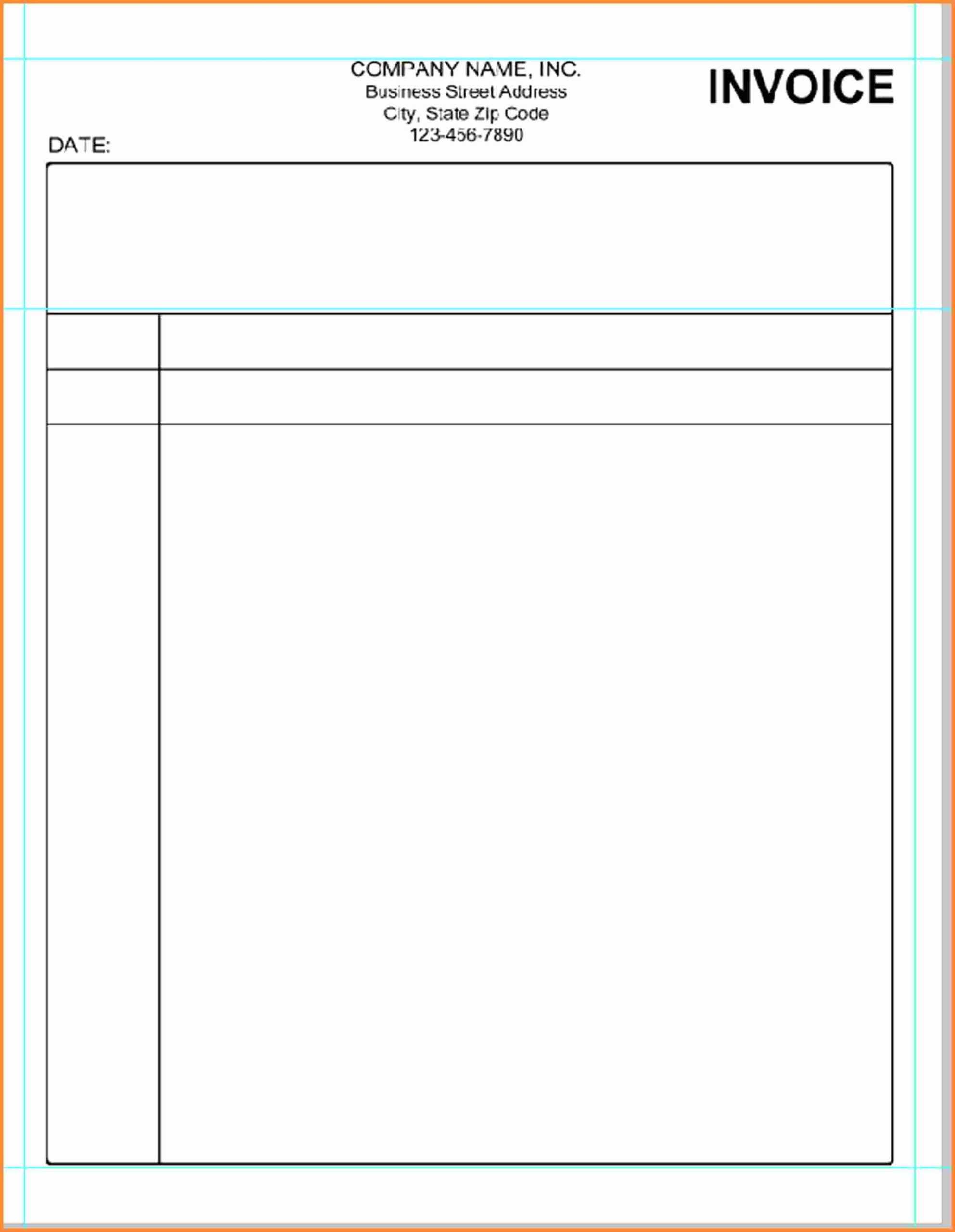 017 Template Ideas Invoice Microsoft Word Free Printable Within Blank Html Templates Free Download