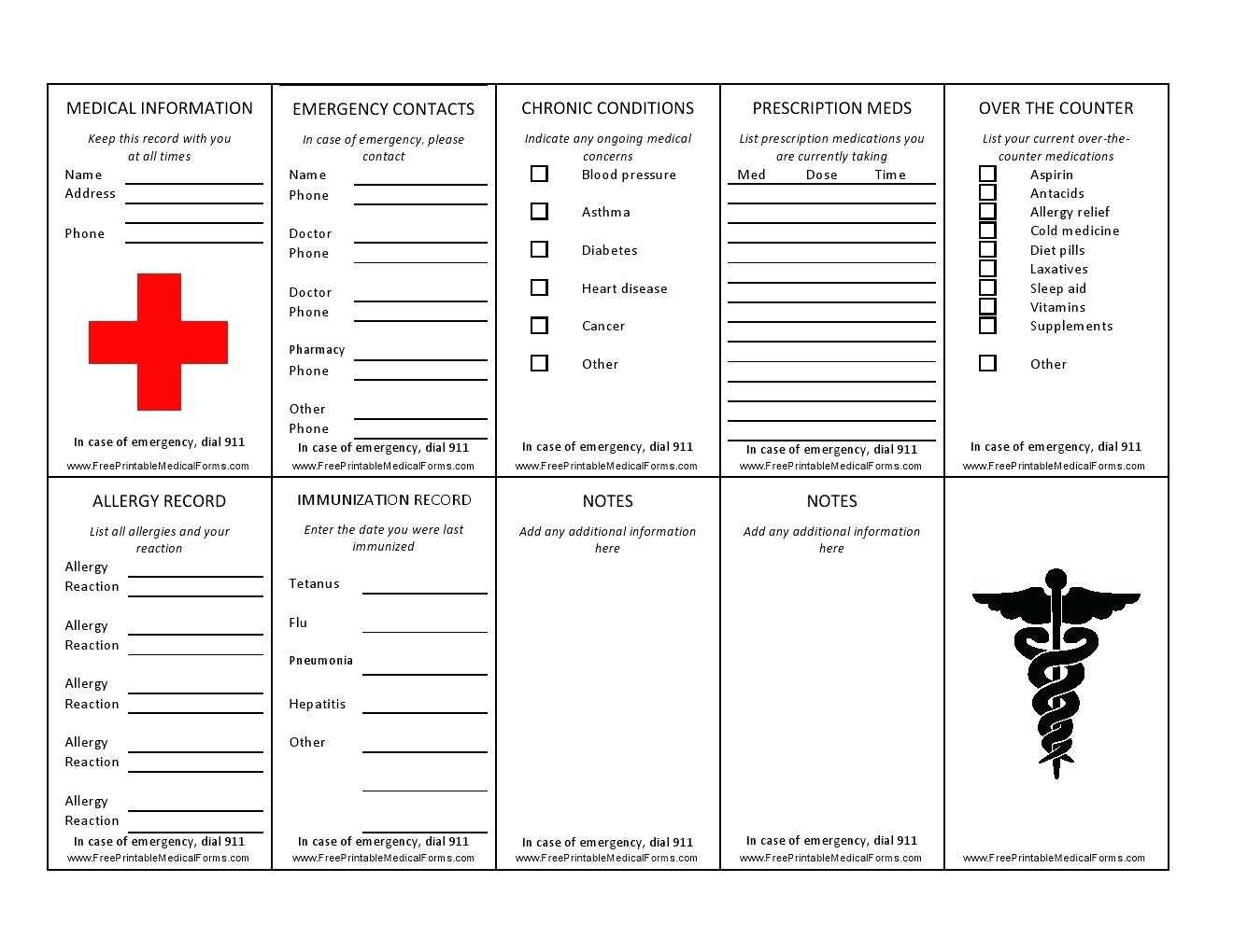 017 Template Ideas Wallet Size Medication List Inspirational Within Medication Card Template
