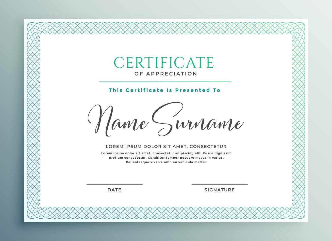 018 Certificate Of Appreciation Template Free Download Top In Free Certificate Of Appreciation Template Downloads