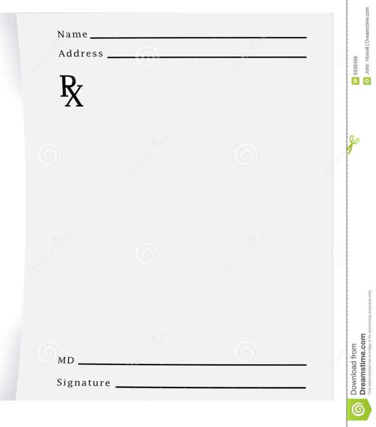 editable prescription pad template microsoft word free