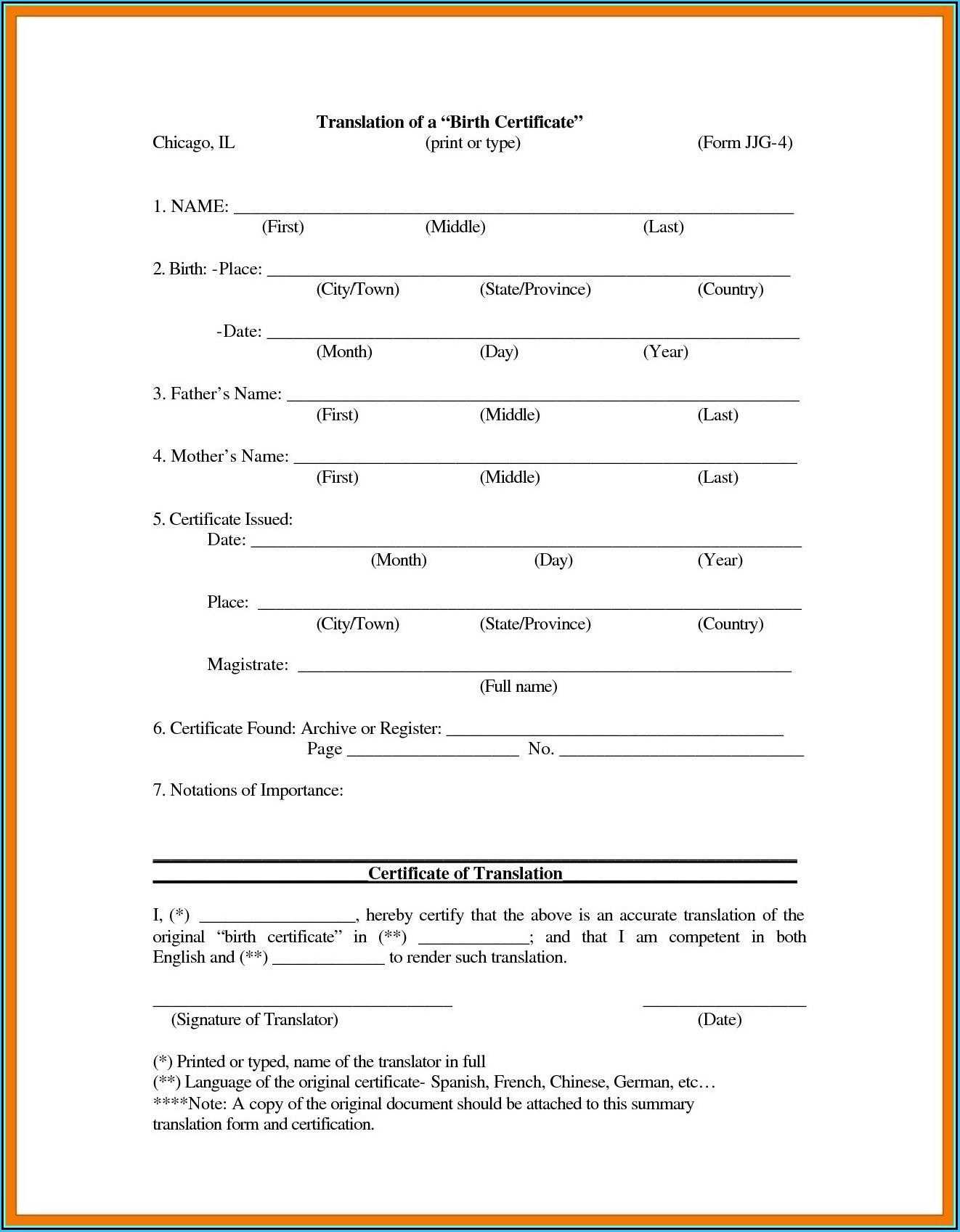 018 Free Birth Certificate Template Translate Mexican Sample For Spanish To English Birth Certificate Translation Template