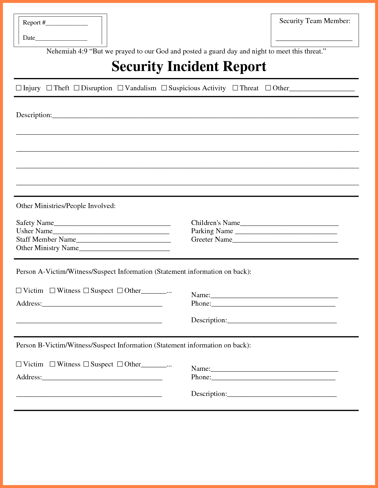 018 Information Technology Incident Report Template With Pertaining To Template For Information Report