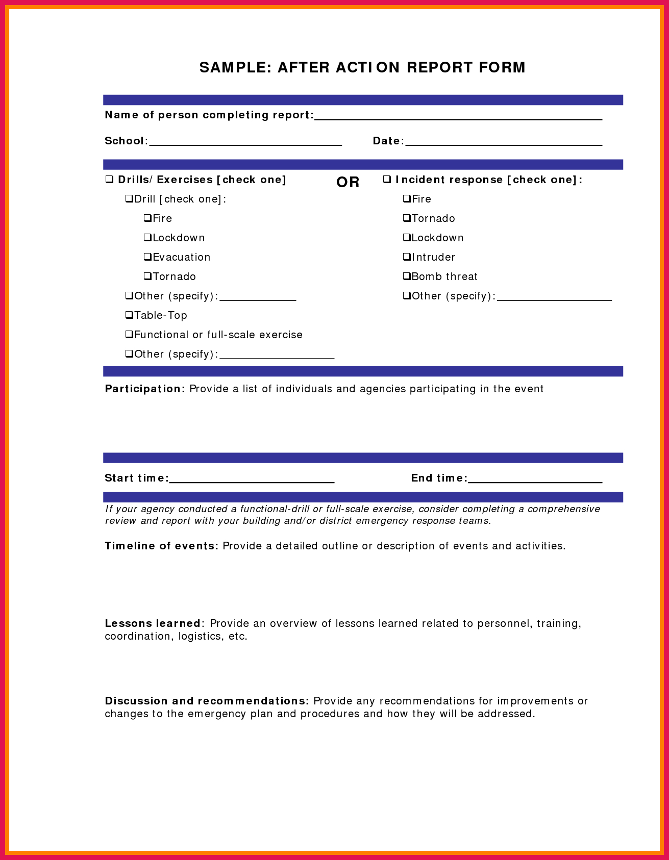 018 Template Ideas Full Size Of Simple After Action Report For After Training Report Template