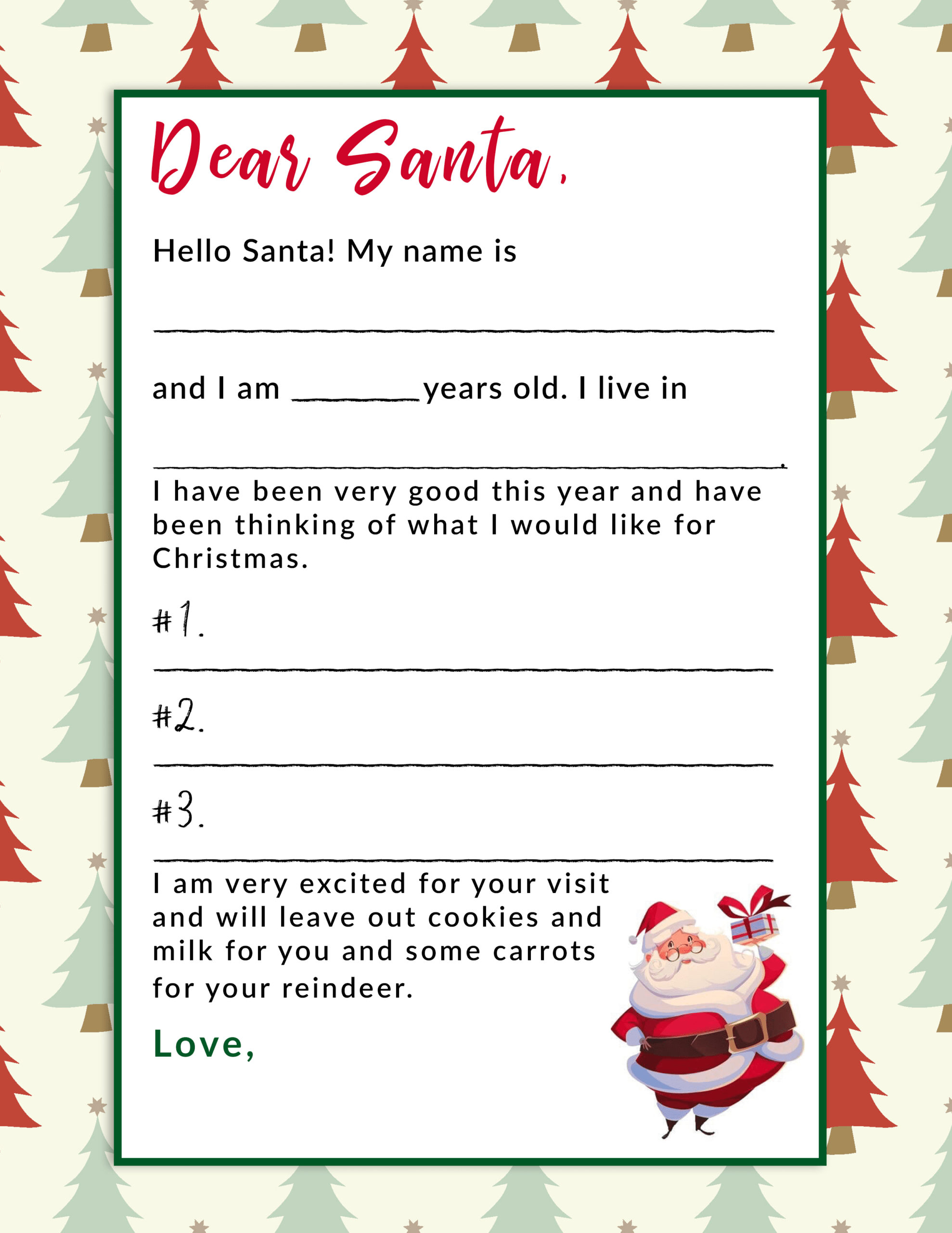018 Template Ideas Letter From Santa Free To Word Intended For Letter From Santa Template Word