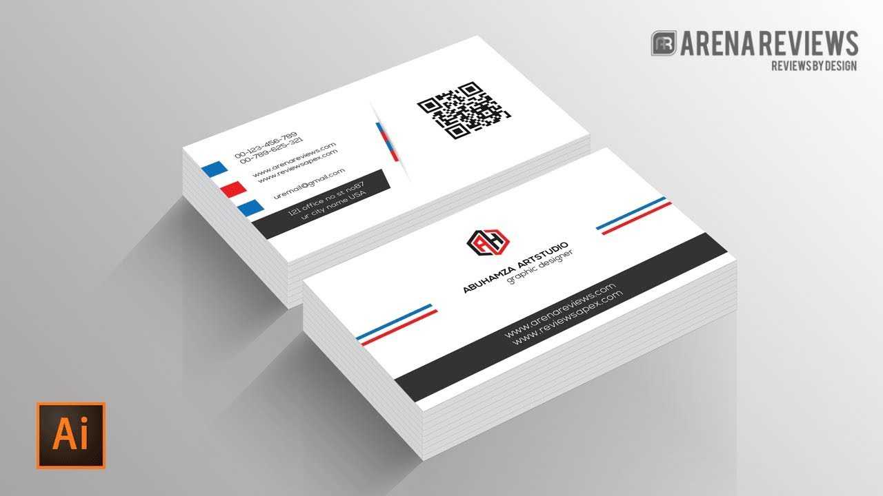 019 Business Card Template Ai Incredible Ideas File Free With Adobe Illustrator Card Template