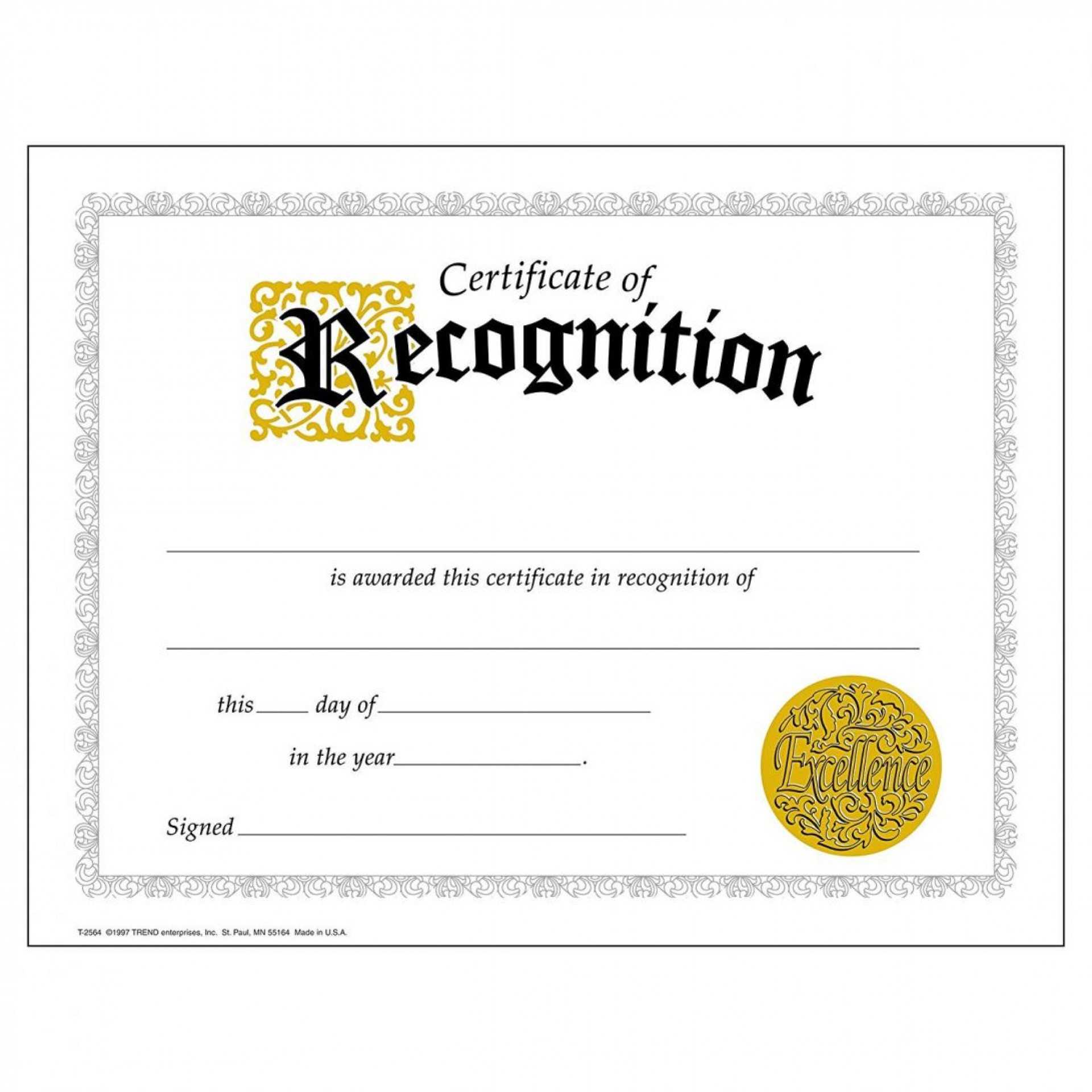 019 Certificate Of Service Template For Years Award In Funny Certificates For Employees Templates
