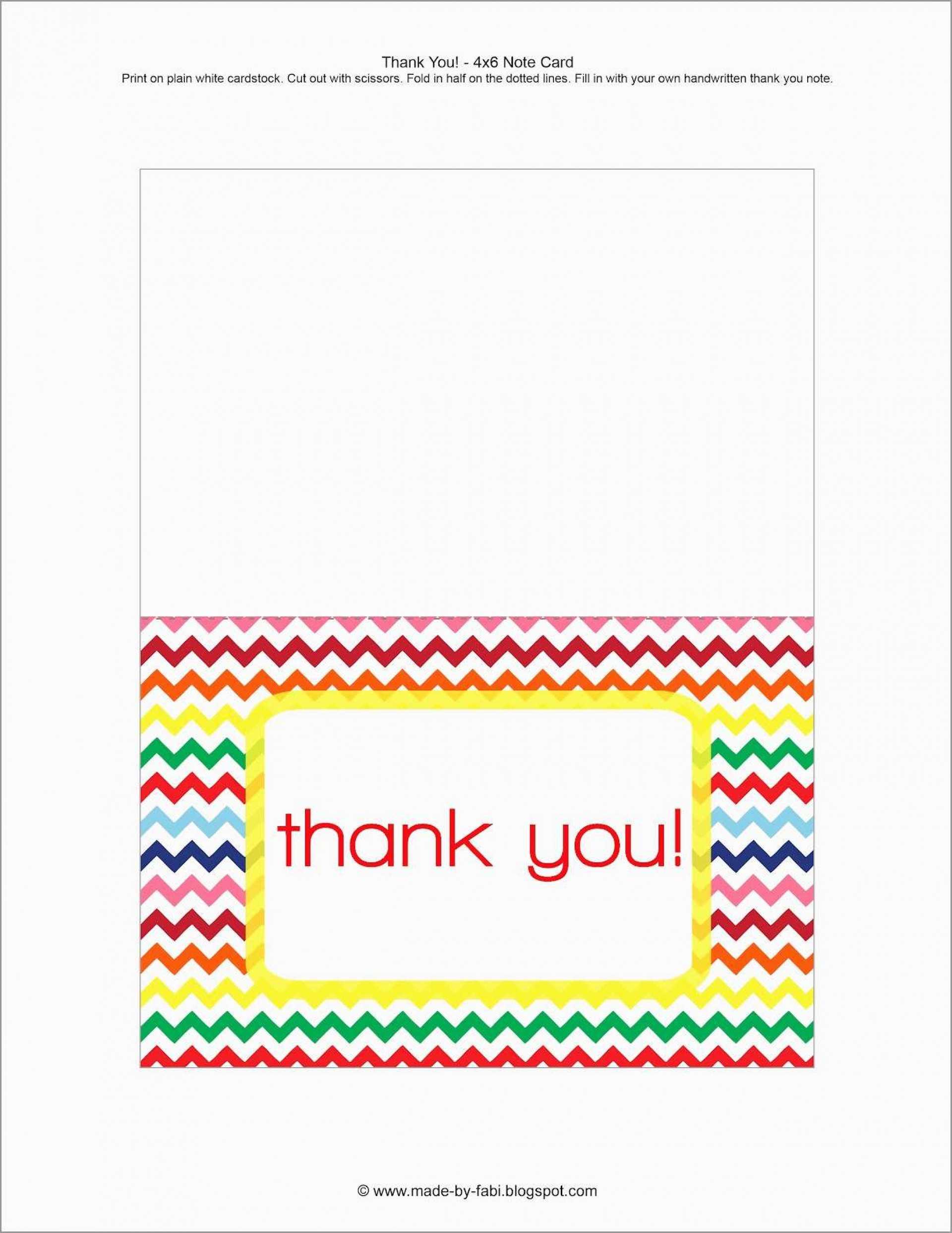019 Free Printable Thank You Note Card Templates Inside Free Printable Thank You Card Template