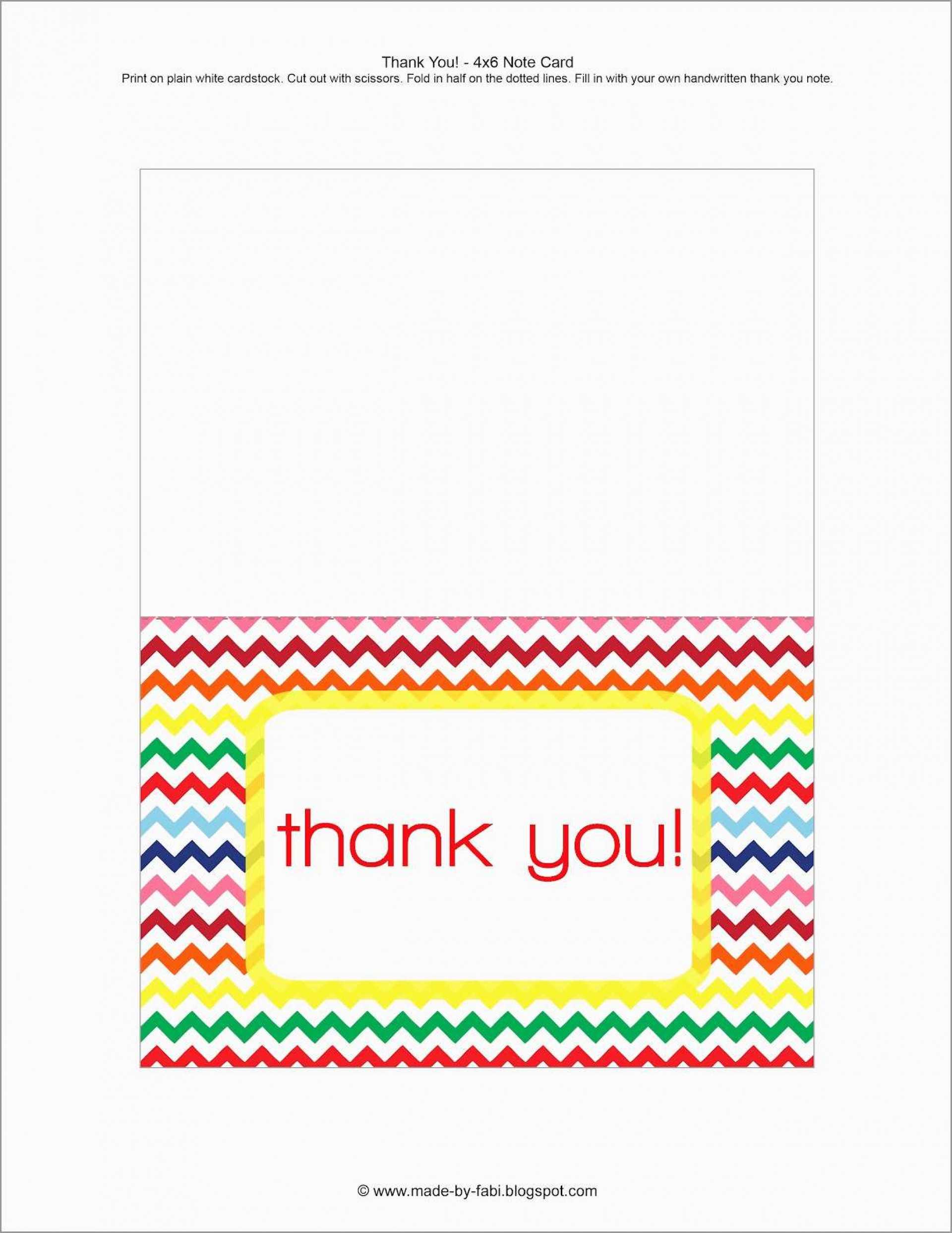 019 Free Printable Thank You Note Card Templates Within Thank You Note Cards Template