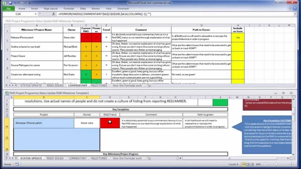 019 Free Project Progress Report Template Excel Status Inside Project Status Report Template Word 2010