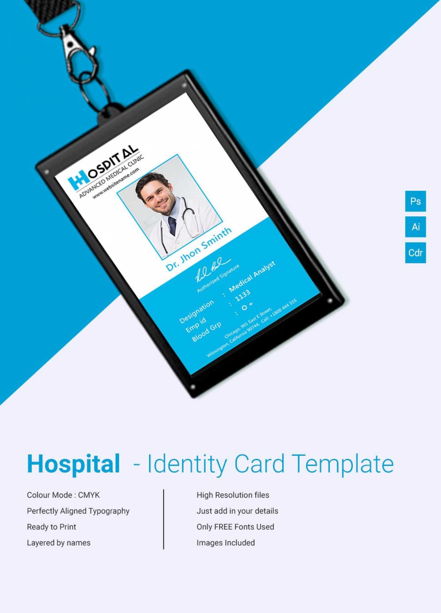 019 Horizontalvertical Id Card Design Teacher Photoshop With Regard To Teacher Id Card Template