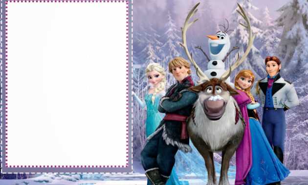 019 Template Ideas Frozen Birthday Invites Free Printable regarding Frozen Birthday Card Template