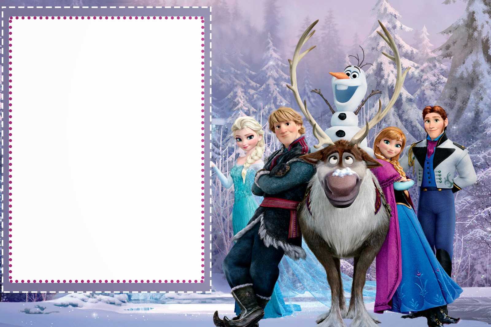 019 Template Ideas Frozen Birthday Invites Free Printable Regarding Frozen Birthday Card Template