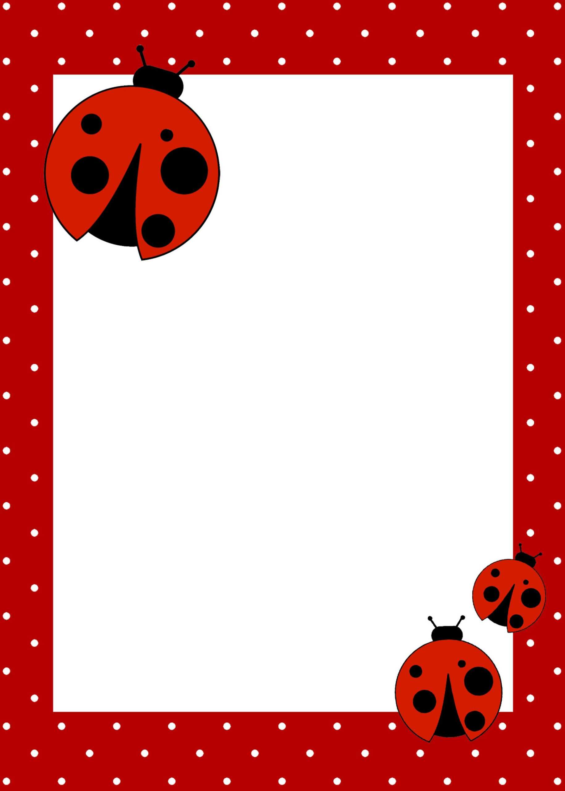 020 1St Birthday Invitation Background Designs Blank For Boy Regarding Blank Ladybug Template