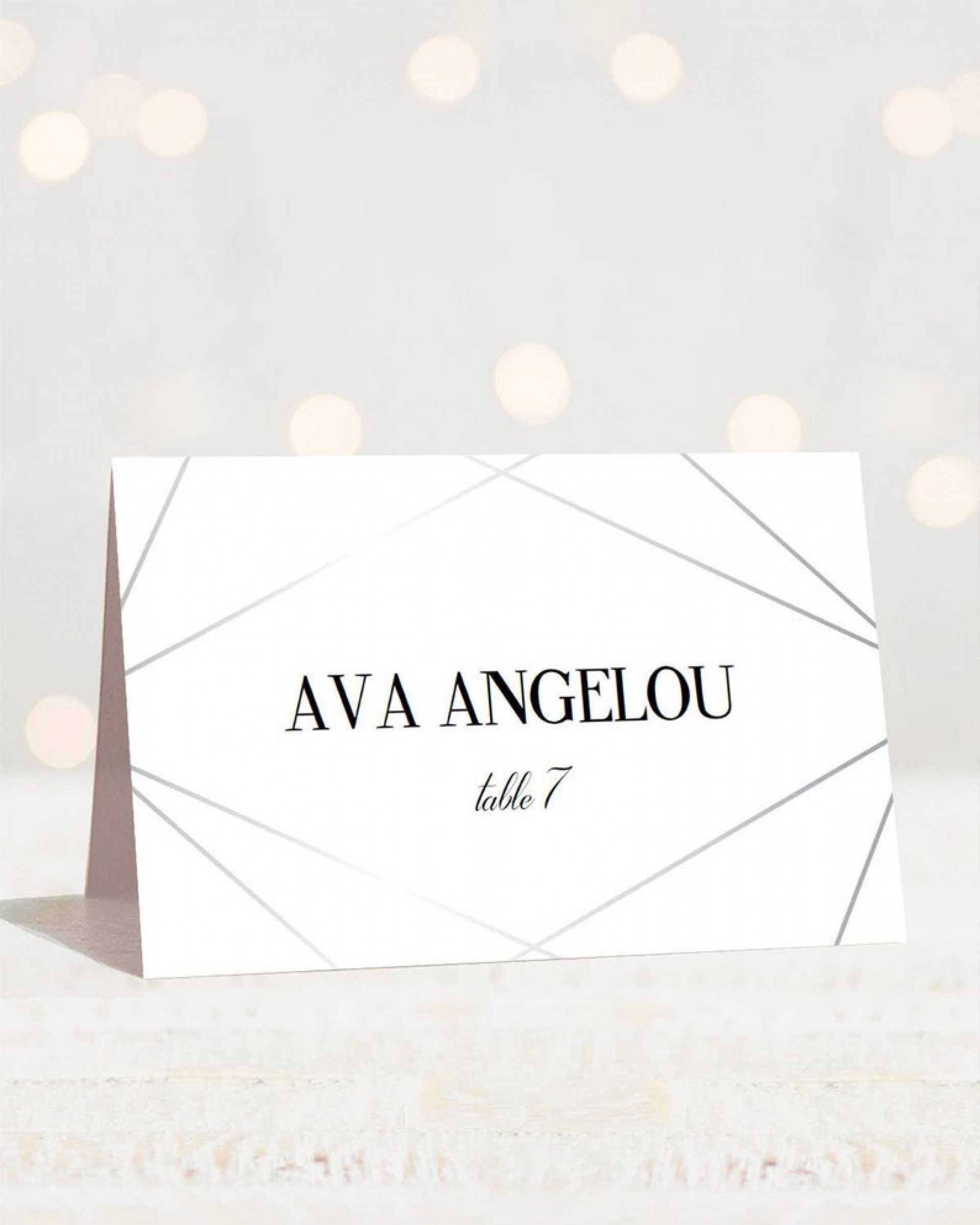 020 Christmas Table Name Place Cards Template Ideas Il 794Xn Inside Table Name Card Template