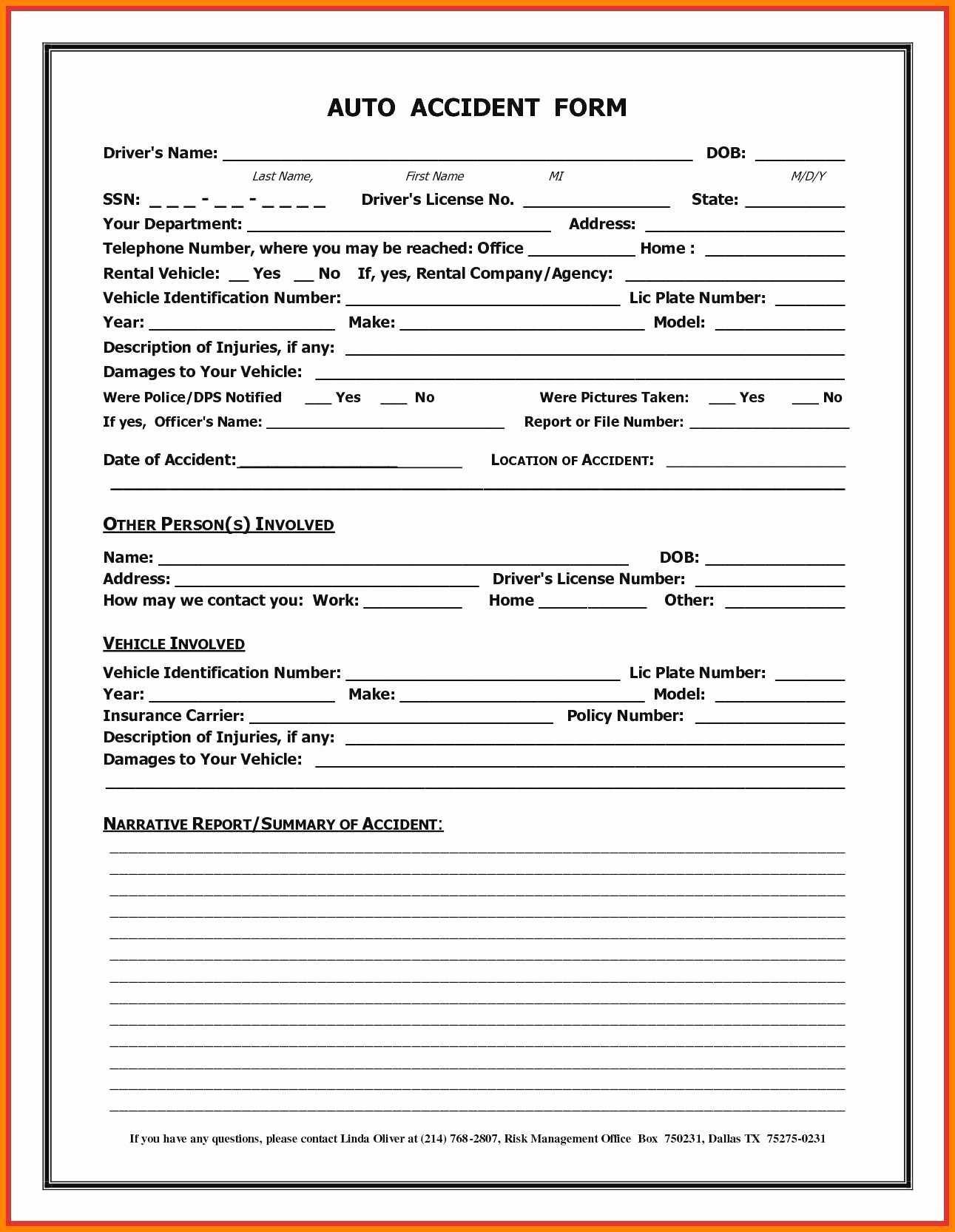 020 Free Car Accident Report Form Template Unbelievable With Regard To Vehicle Accident Report Template