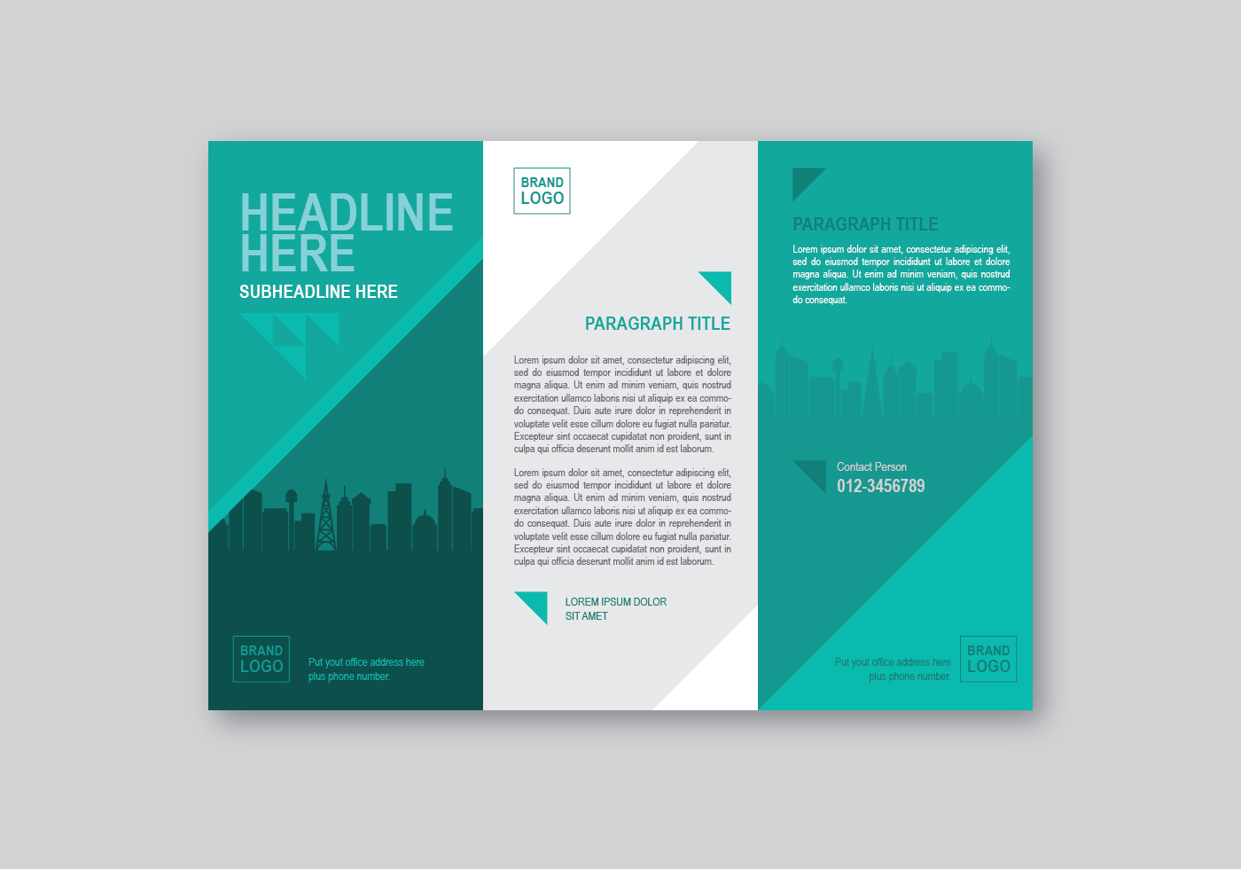 020 Professional Brochure Template Vector One Page Dreaded With Regard To One Page Brochure Template