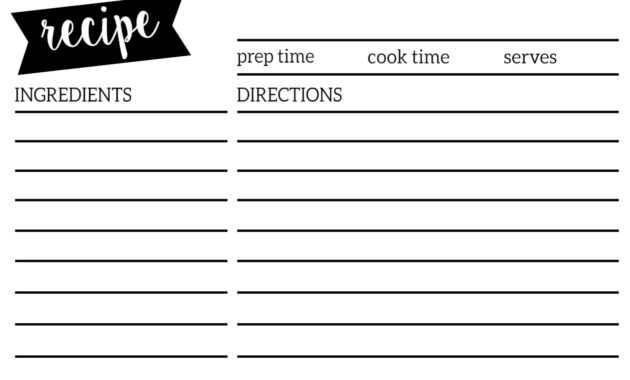 021 Microsoft Word Recipe Templates Template Ideas Printable within 4X6 Photo Card Template Free