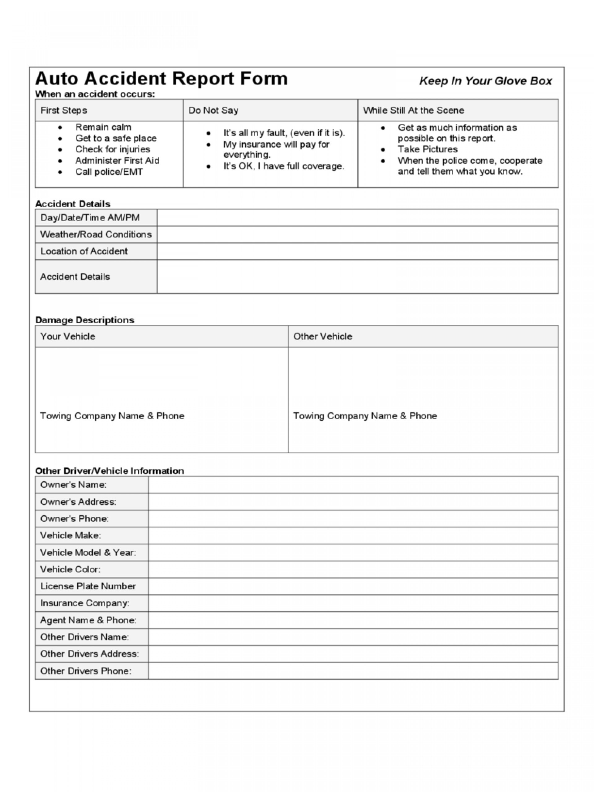021 Vehicle Accident Report Form Template Word Ideas Police Inside Fault Report Template Word