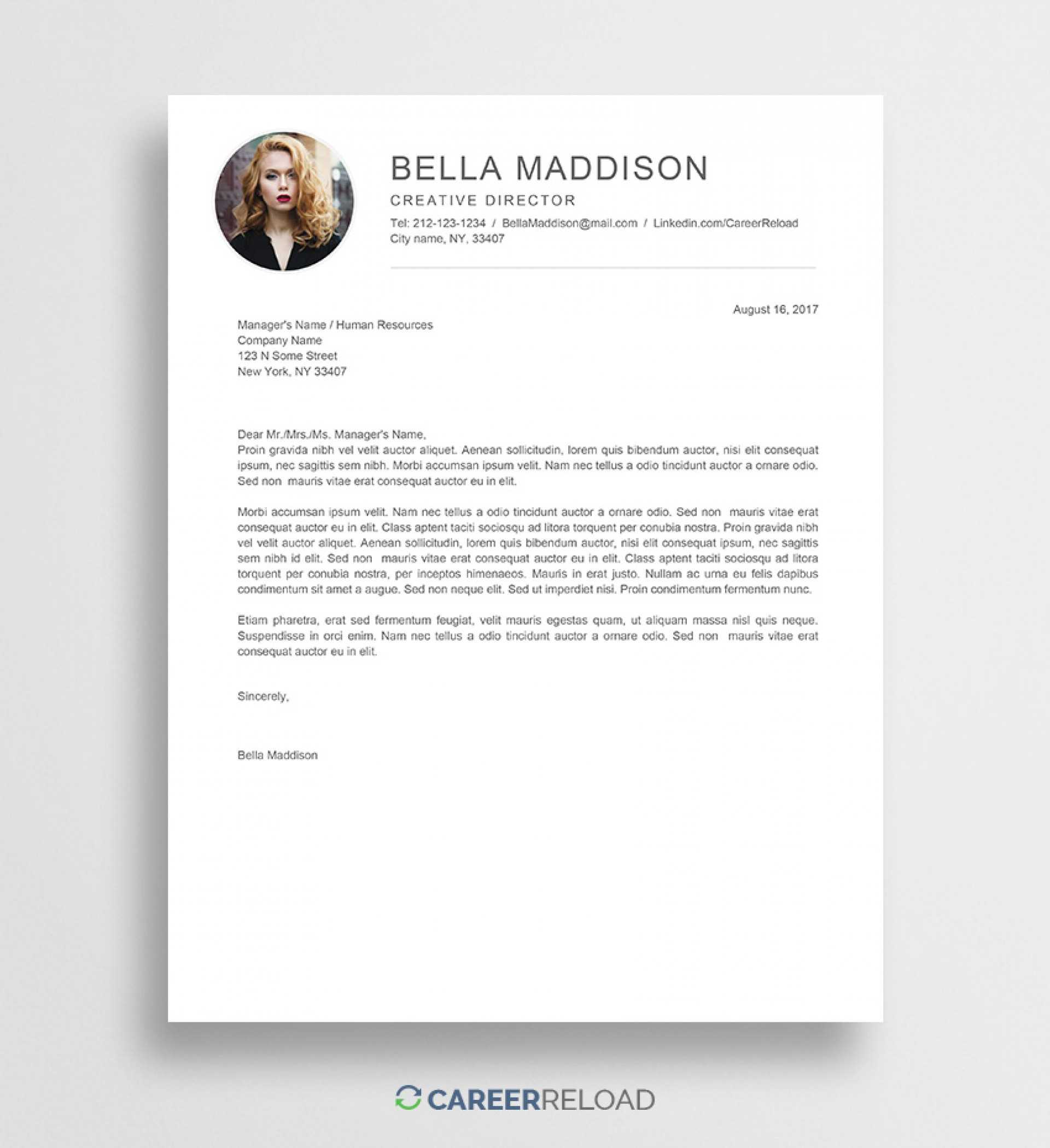 022 Downloadable Cover Letter Template Ideas Button For Button Template For Word