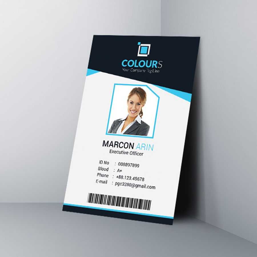 022 Employee Id Card Template Microsoft Word Free Download In Id Card Template Word Free