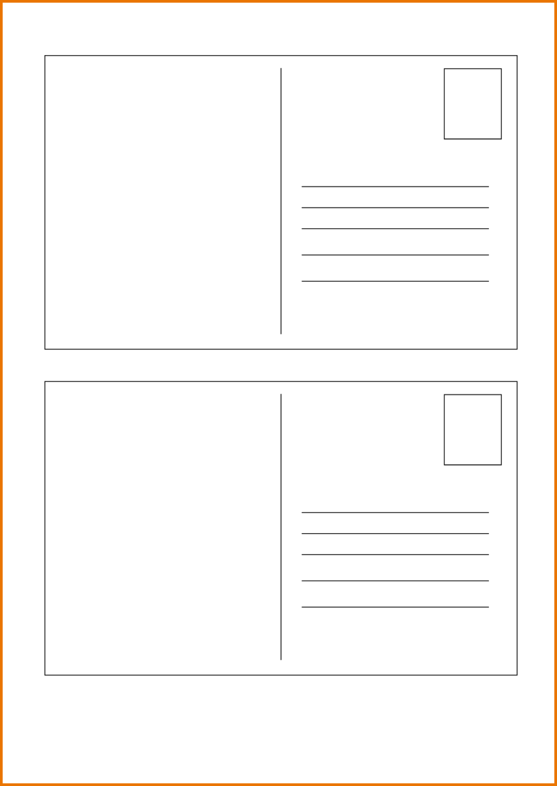mailing template for 4x6 postcard