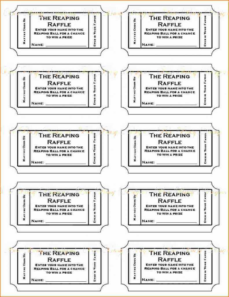 023 Template Ideas Free Ticket Microsoft Word Raffle Unique Within Blank Parking Ticket Template