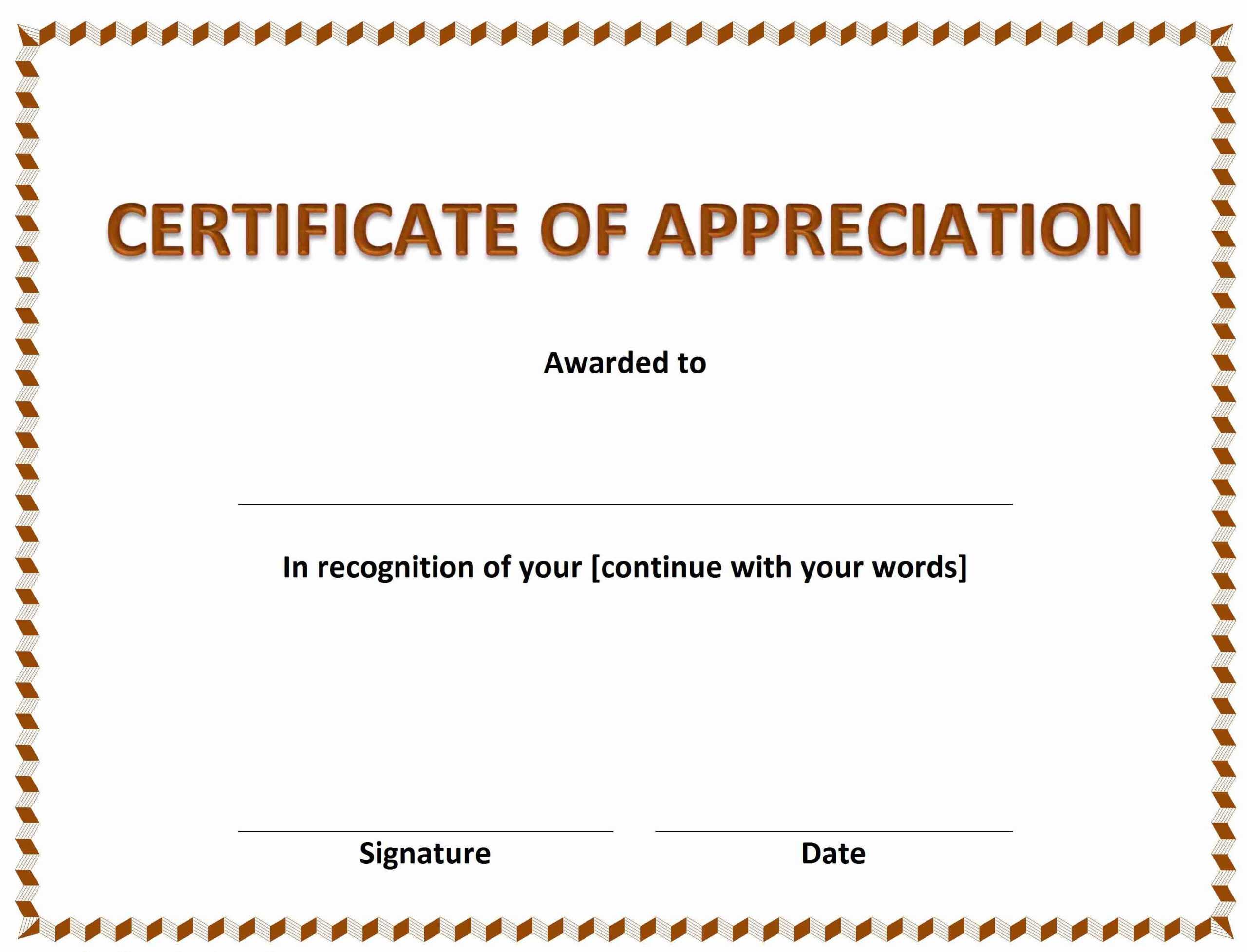 024 Certificates Of Appreciations Popular Ideas Awesome Within Free Funny Certificate Templates For Word