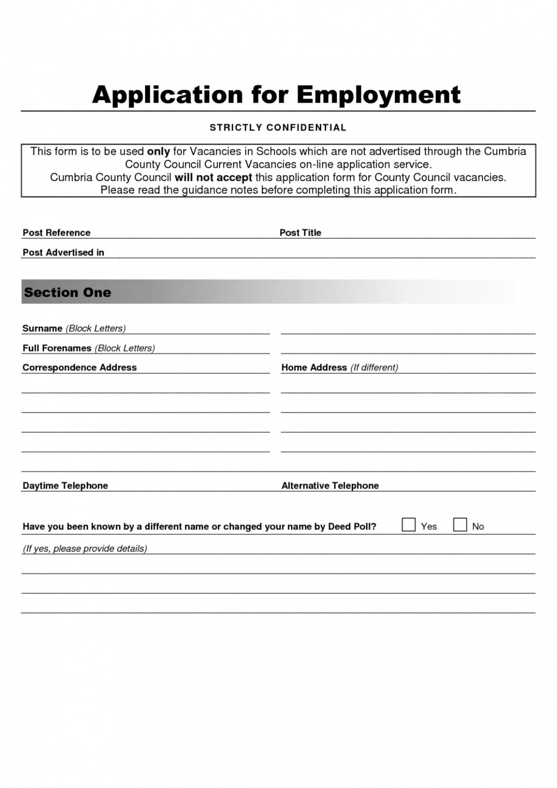 024 Job Application Template Word Ideas Form Gallery One Intended For Job Application Template Word Document