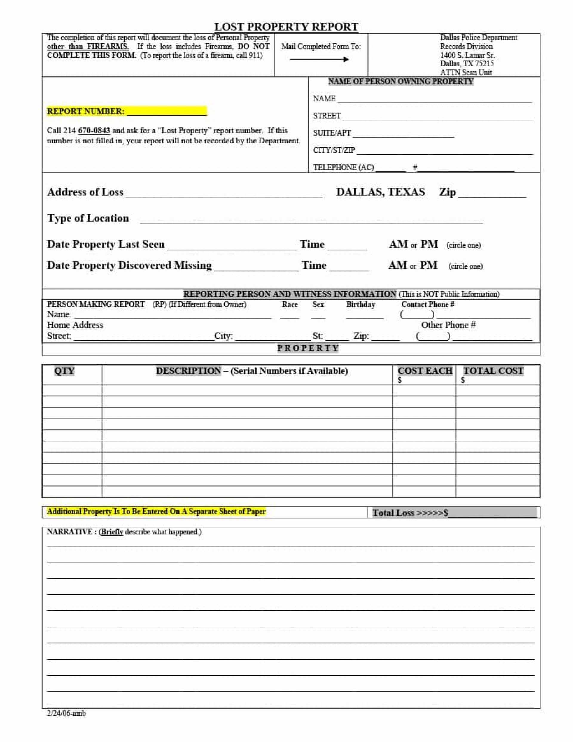 024 Police Report Template Ideas 1920X2486 Fantastic Blank With Police Report Template Pdf