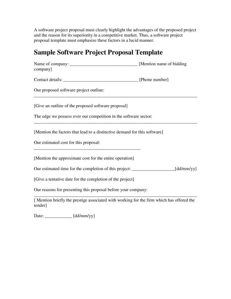024 Sample Software Project Proposal Template Word Microsoft Regarding Software Project Proposal Template Word