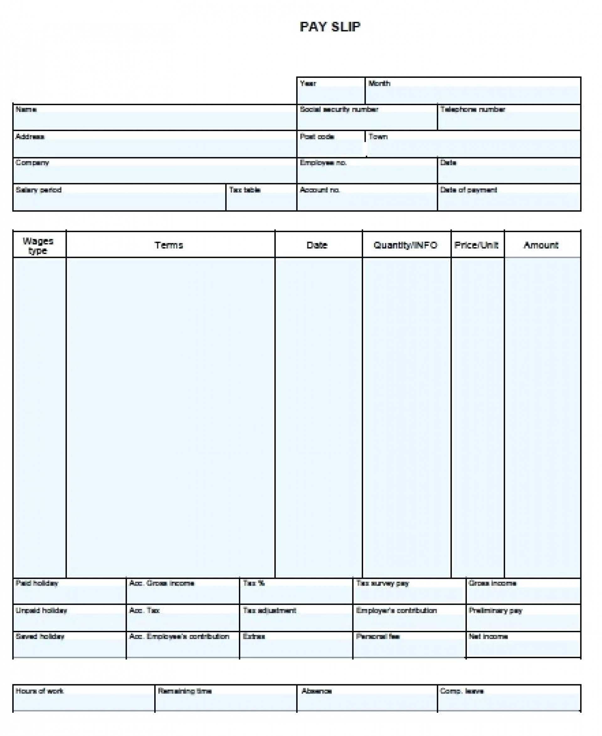 025 Free Pay Stub Template Microsoft Word Ideas Check Blank Pertaining To Blank Pay Stub Template Word