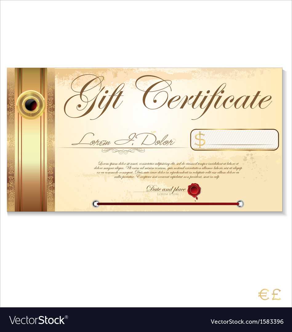 025 Luxury Gift Certificate Template Vector Free Remarkable Within Massage Gift Certificate Template Free Download