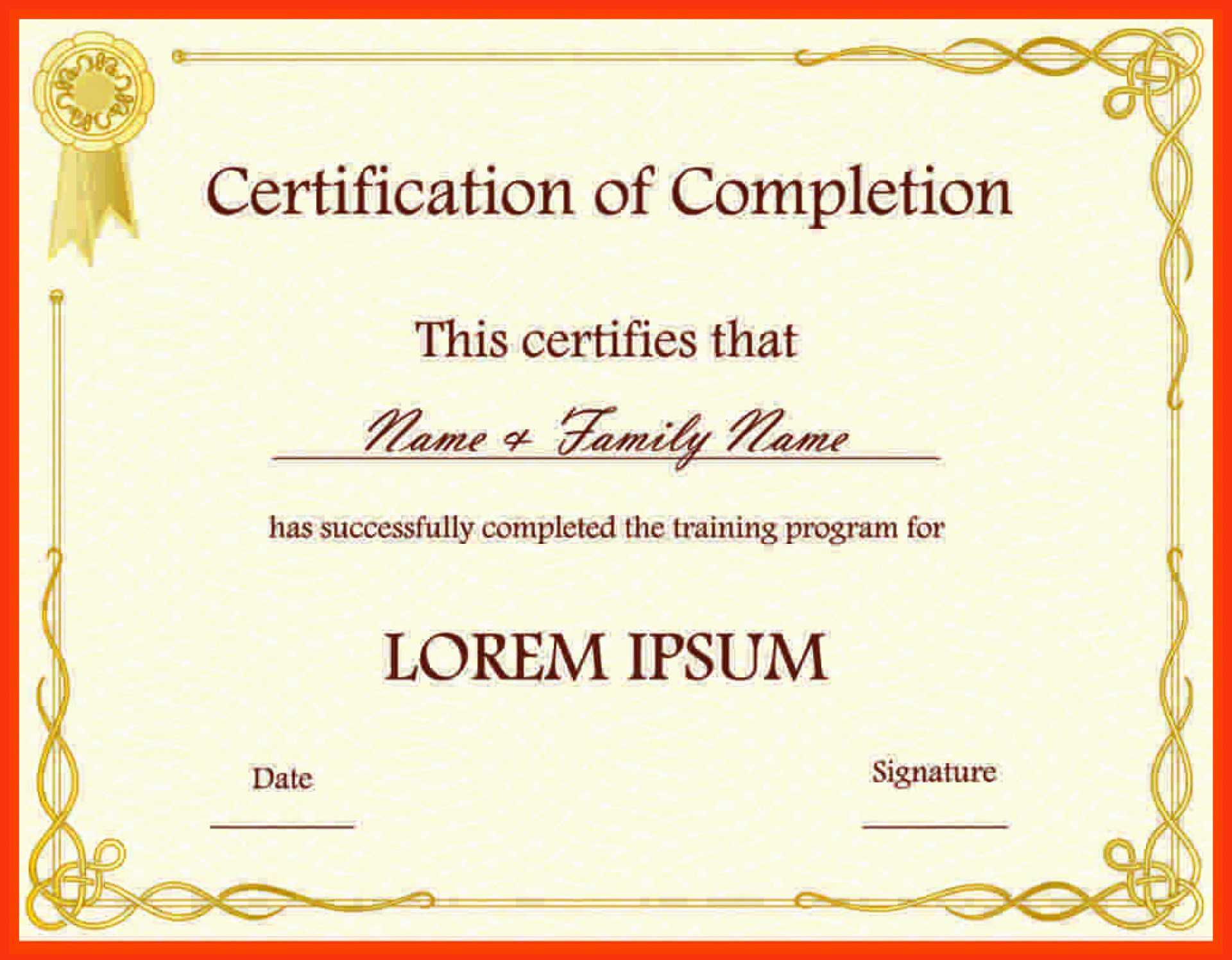 025 Template Ideas Certificate Of Appreciation Word Free Within Certification Of Participation Free Template