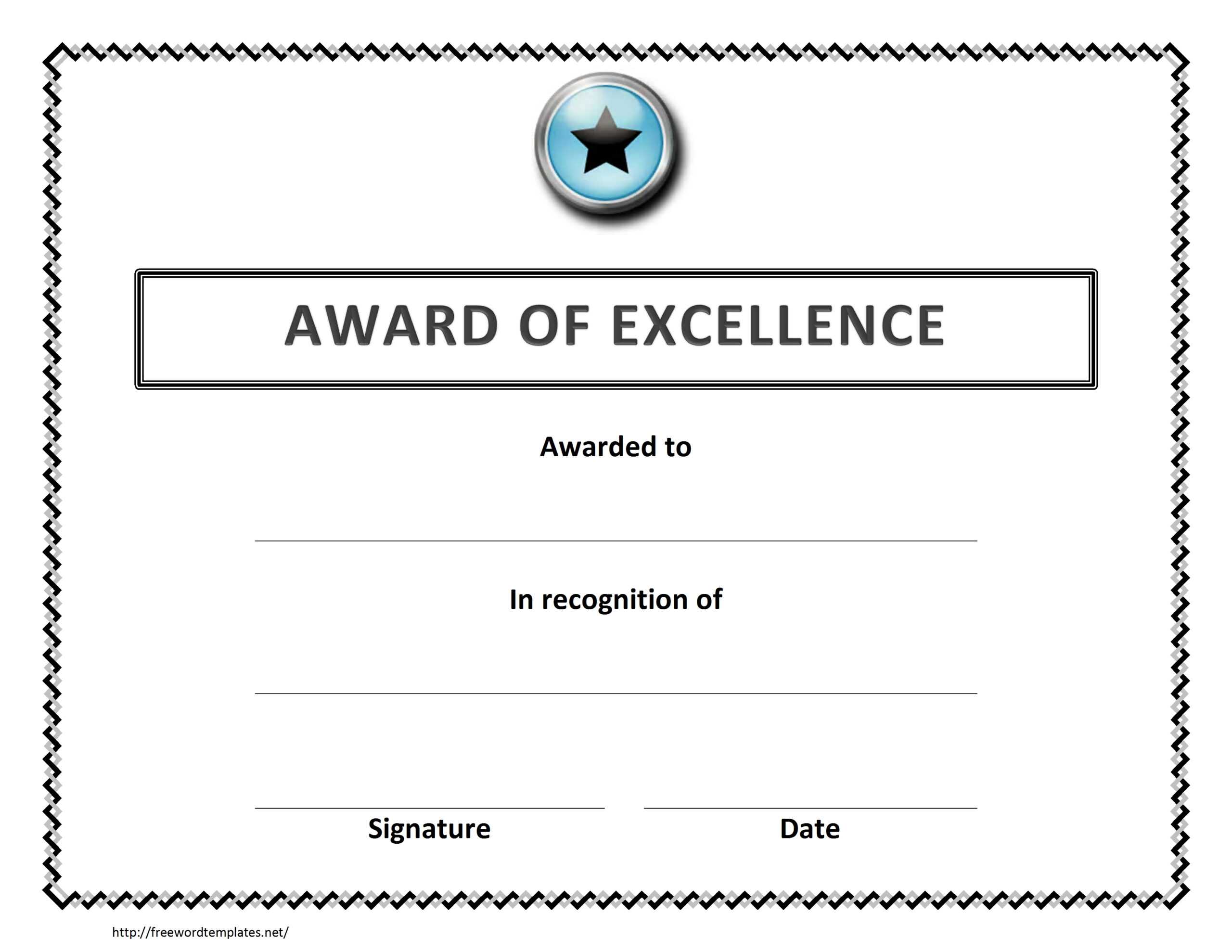 026 Award Certificate Template Word Unforgettable Ideas Free Intended For Congratulations Certificate Word Template