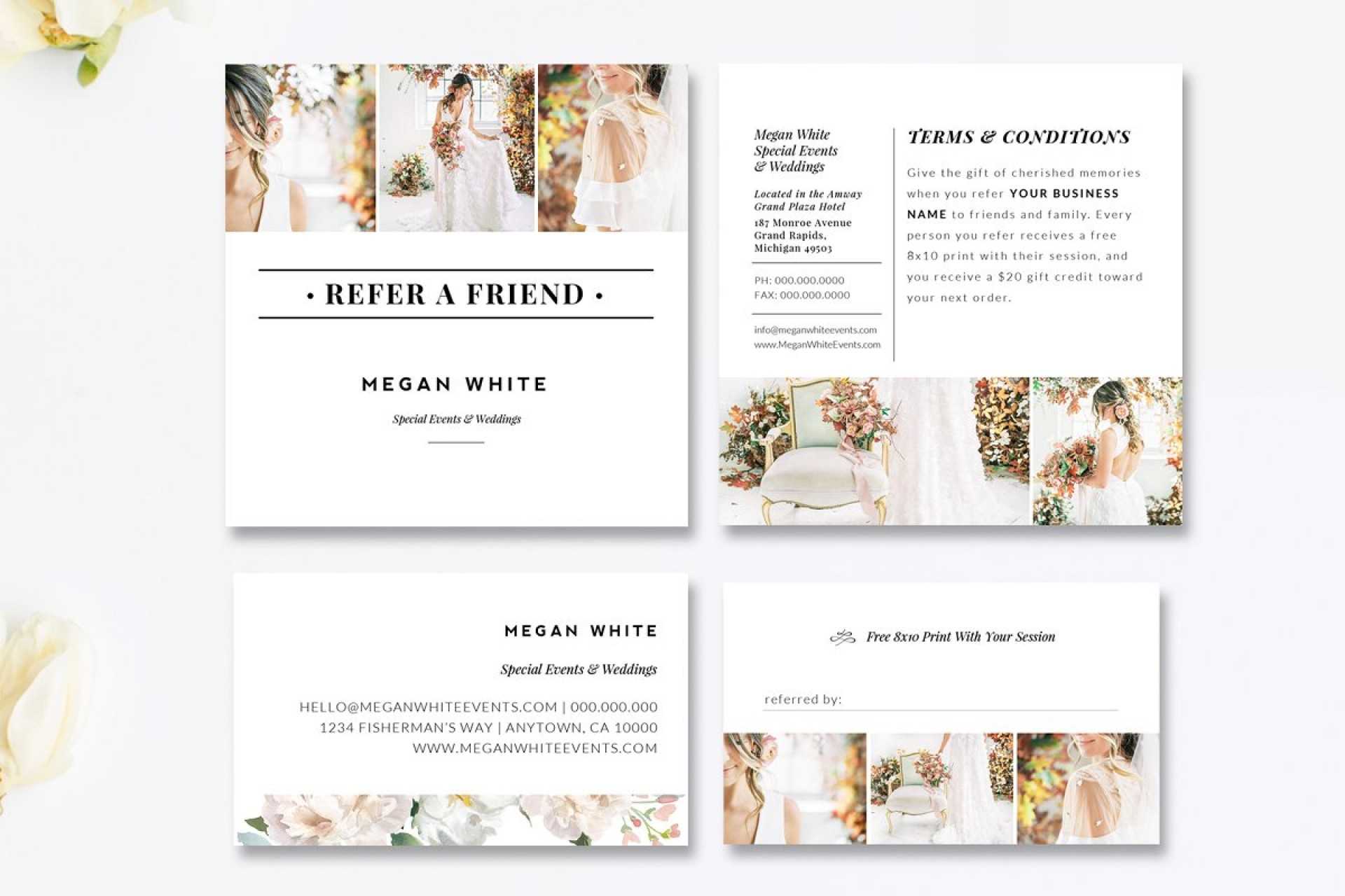 026 Template Ideas Wedding Planner Referral Card Intended For Referral Card Template