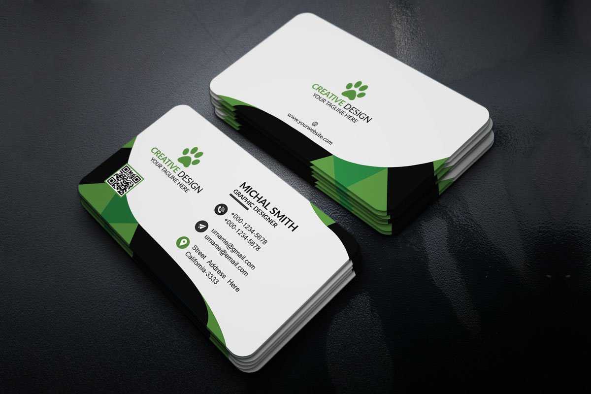 027 Business Card Template Photoshop Free Corporate Throughout Create Business Card Template Photoshop