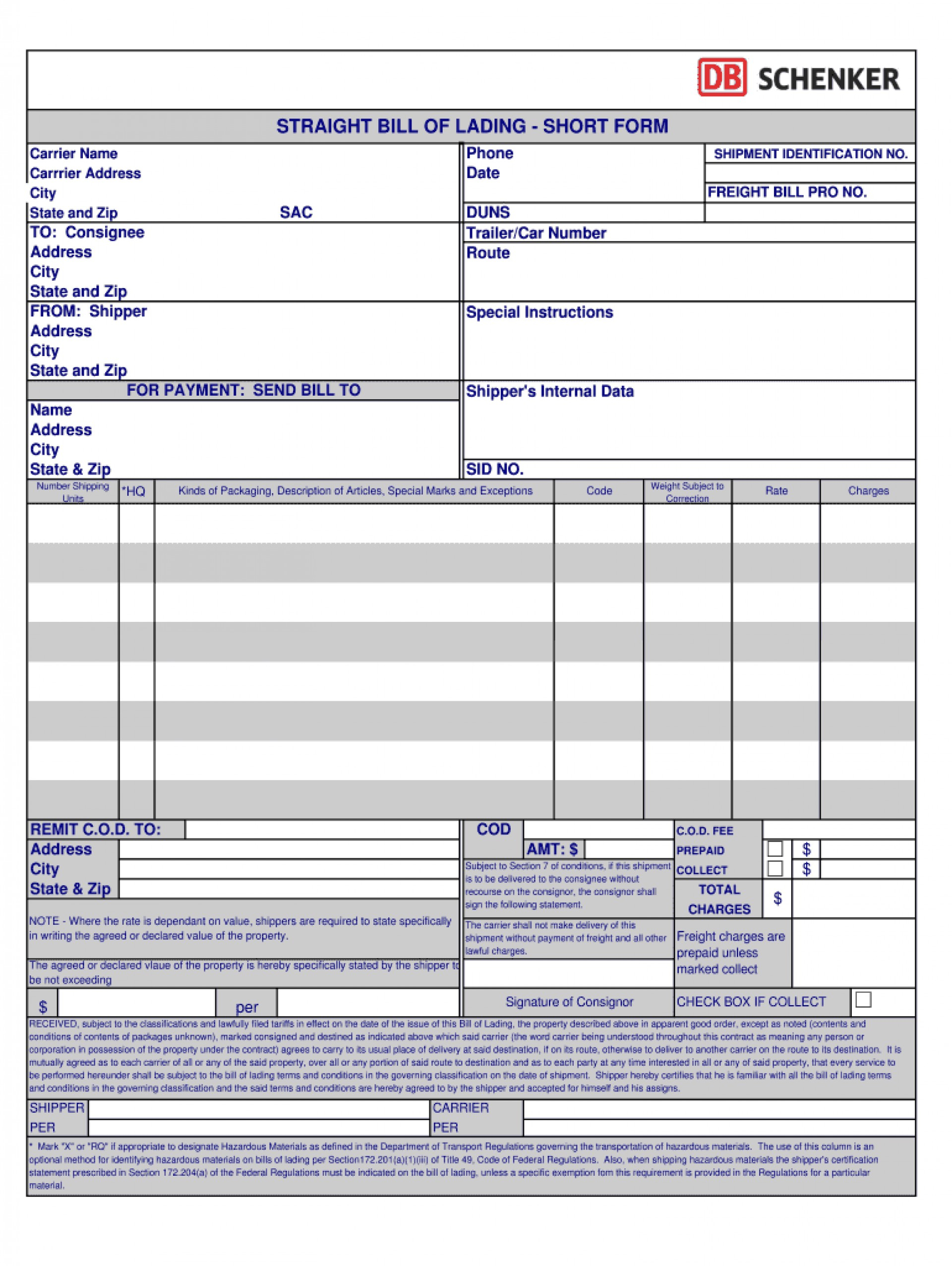 027 Template Ideas Fedex Freight Bol Form New Free Bill Intended For Fedex Brochure Template