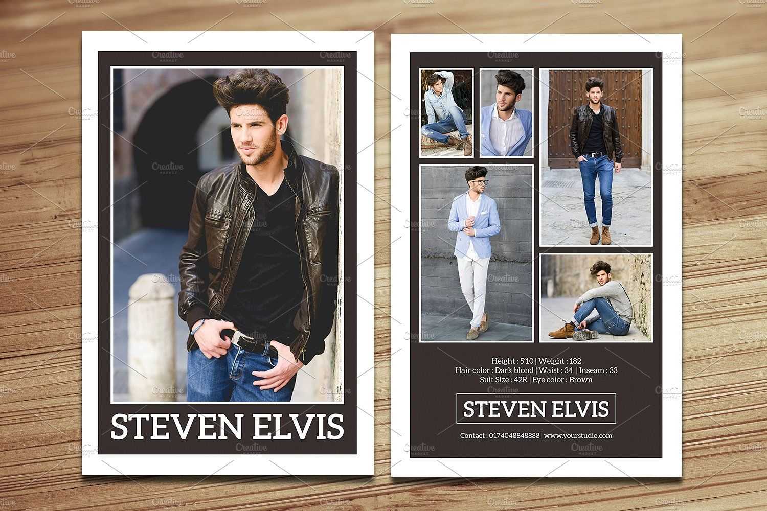 028 Model Comp Card Template Ideas Outstanding Photoshop Psd Throughout Comp Card Template Psd