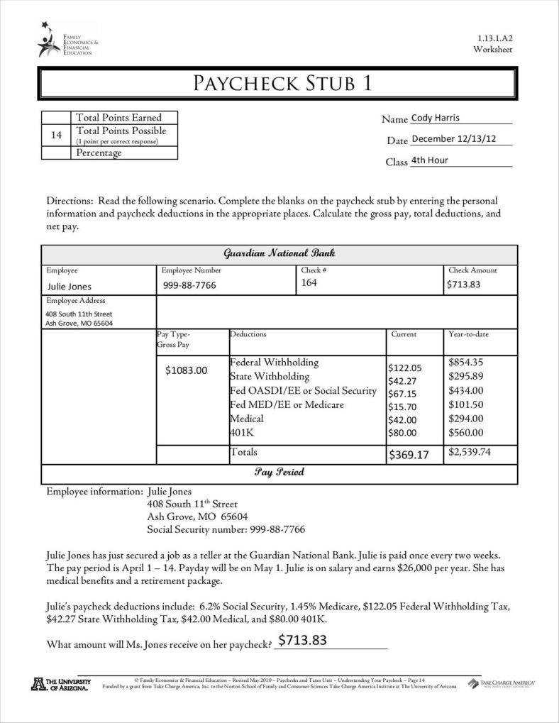 029 Blank Pay Stub Template Ideas Free Templates Word Pdf Throughout Blank Pay Stubs Template