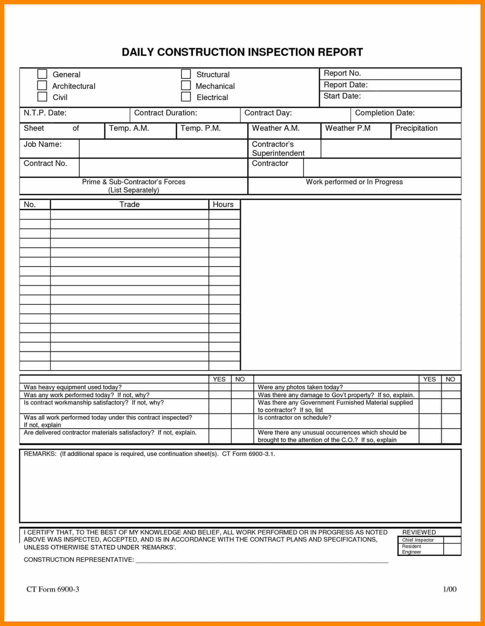 029 Daily Progress Report Template Excel Word Expense Form Inside Testing Daily Status Report Template