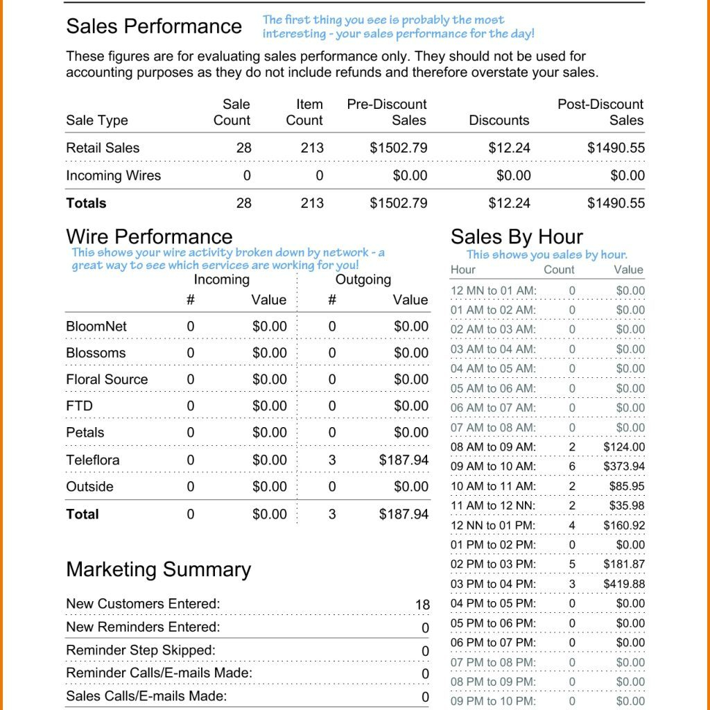 029 Daily Sales Reporte Excel Free Activity Format Gas Inside Daily Sales Report Template Excel Free