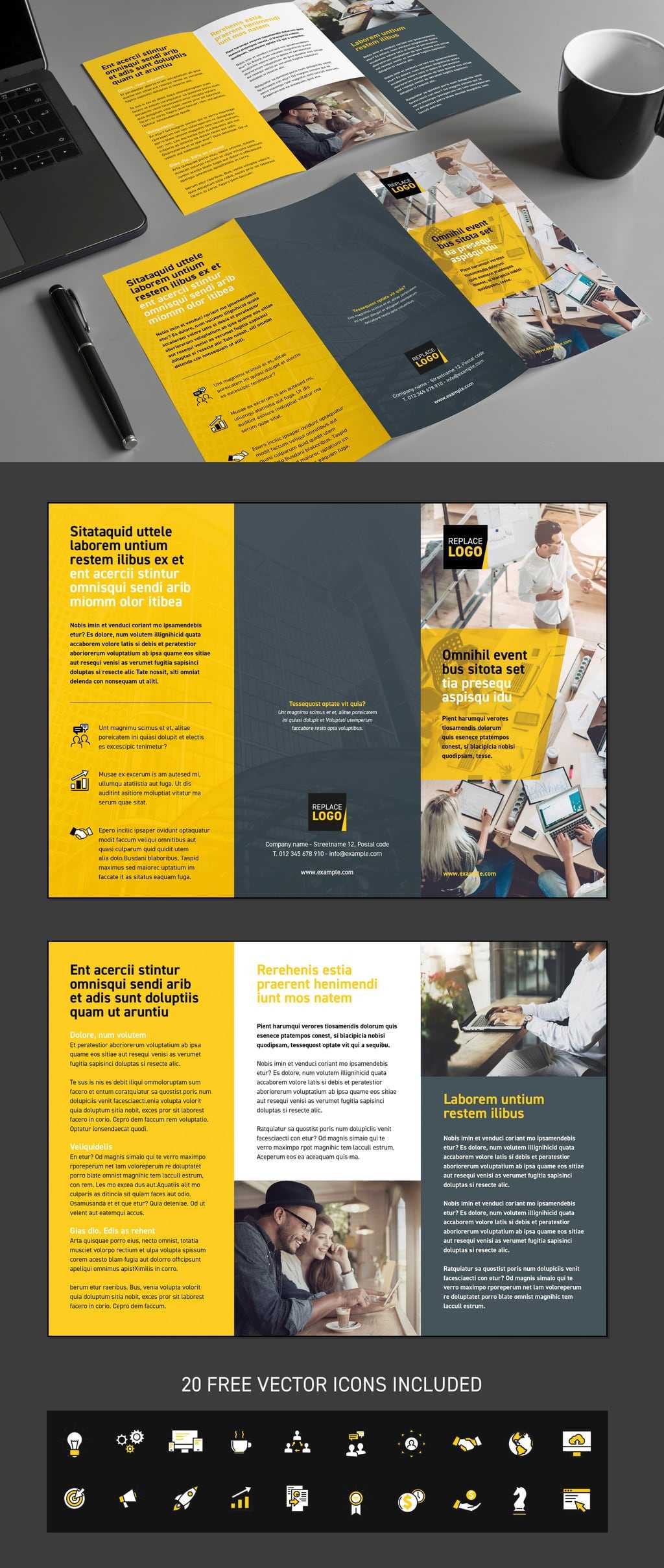 029 Indesign Trifold Template Free Adobe Tri Fold Brochure For Adobe Tri Fold Brochure Template