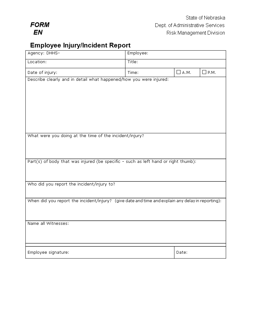 030 Generic Incident Report Template 715F14956A6C 1 Regarding Generic Incident Report Template